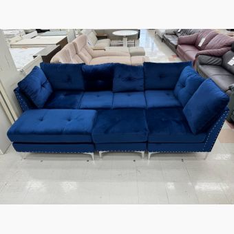 アーバン通商 (アーバンツウショウ) コーナーソファー ネイビー ファブリック