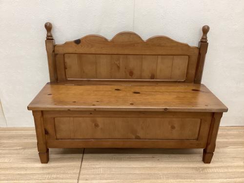 KOSUGA (コスガ) チャーチベンチ ナチュラル フレンチカントリー調 収納付 パイン材 PROVENCE(プロヴァンス)