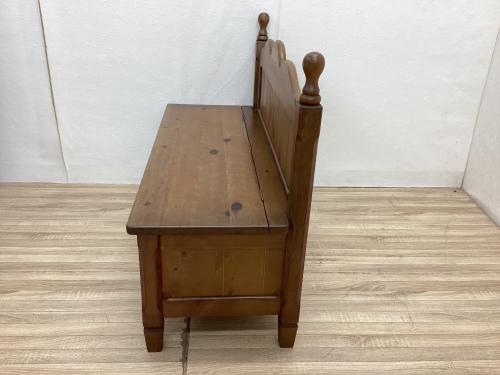 KOSUGA (コスガ) チャーチベンチ ナチュラル フレンチカントリー調 収納付 パイン材 PROVENCE(プロヴァンス)