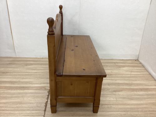 KOSUGA (コスガ) チャーチベンチ ナチュラル フレンチカントリー調 収納付 パイン材 PROVENCE(プロヴァンス)