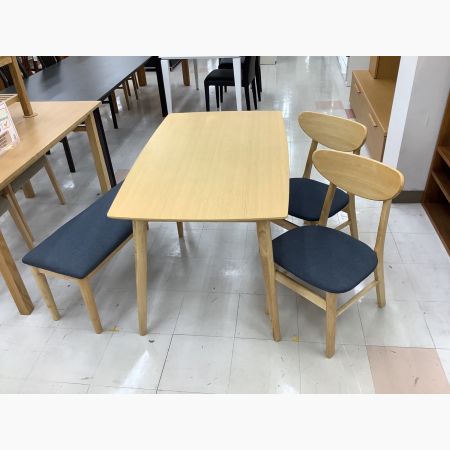 ダイニング3点セット ナチュラル グレー CHERRY【トレファク南柏店】