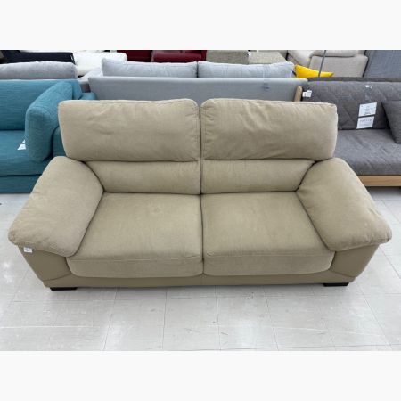 ニトリ　3人掛けソファ　ダークベージュ ニトリ 3人掛け ソファ ベージュ 合皮 レザー調 ふかふか ゆったり