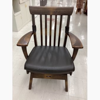 大塚家具製造販売株式会社 (オオツカカグセイゾウハンバイカブシキガイシャ) アームチェアー ブラウン×ブラック 回転式 C-860KA 天然木 アッシュ 桔梗
