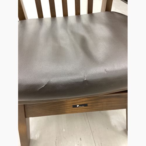 大塚家具製造販売株式会社 (オオツカカグセイゾウハンバイカブシキガイシャ) アームチェアー ブラウン×ブラック 回転式 C-860KA 天然木 アッシュ 桔梗