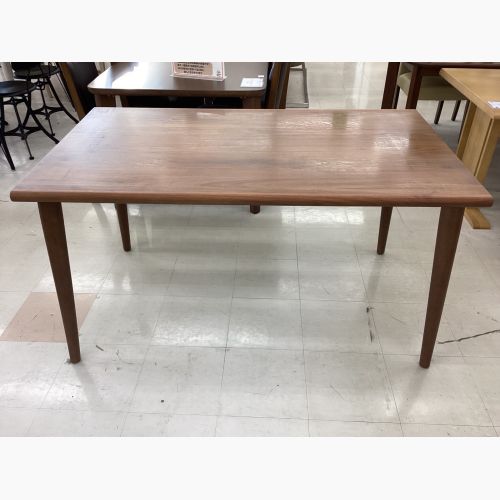 大塚家具 (オオツカカグ) ダイニング5点セット ブラウン/イエロー/グリーン木製 ユノ2 幅135㎝