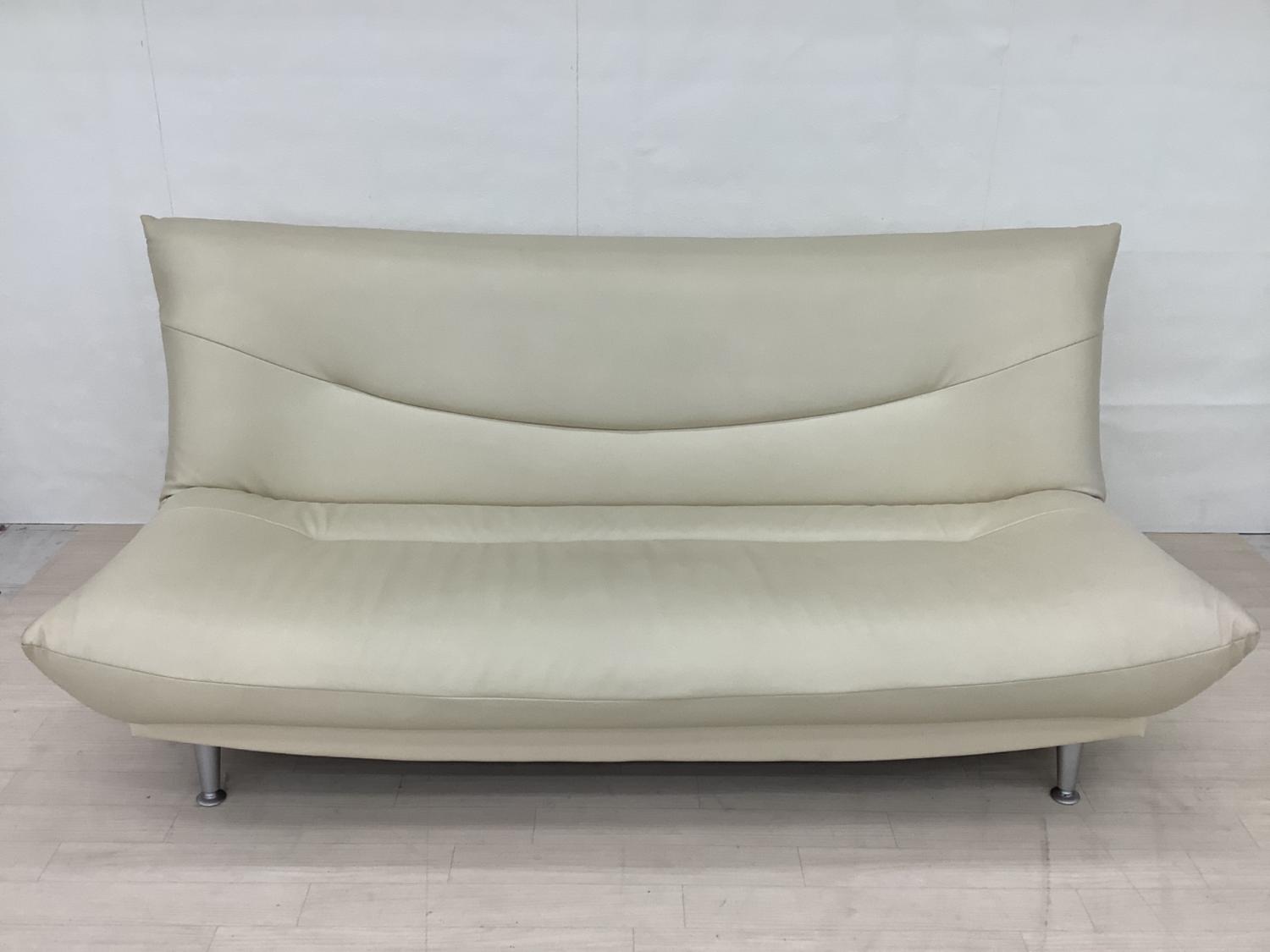 シノハラ製作所 (シノハラ) ソファーベッド ホワイト 合皮