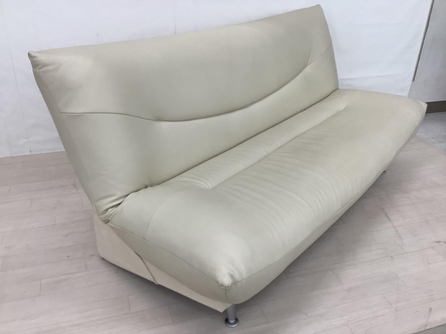 シノハラ製作所 (シノハラ) ソファーベッド ホワイト 合皮