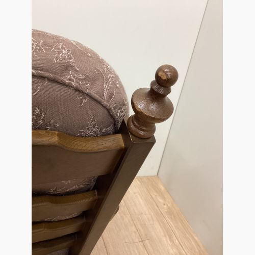 飛騨産業 (ヒダサンギョウ) 1人掛けソファー ブラウン×グレー ファブリック