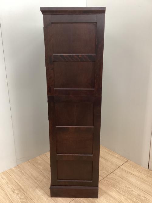 北海道民芸家具 (ホッカイドウミンゲイカグ) ハイチェスト ブラウン 7段/2分割 木製