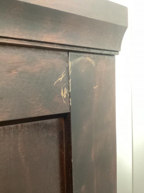 北海道民芸家具 (ホッカイドウミンゲイカグ) ハイチェスト ブラウン 7段/2分割 木製