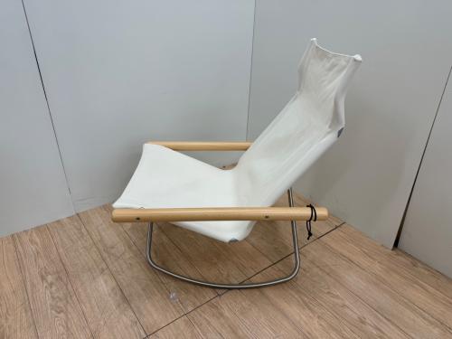 Nychair X Rocking ロッキングチェアー ナチュラル×ホワイト ニーチェア エックス ロッキング 新居猛デザイン