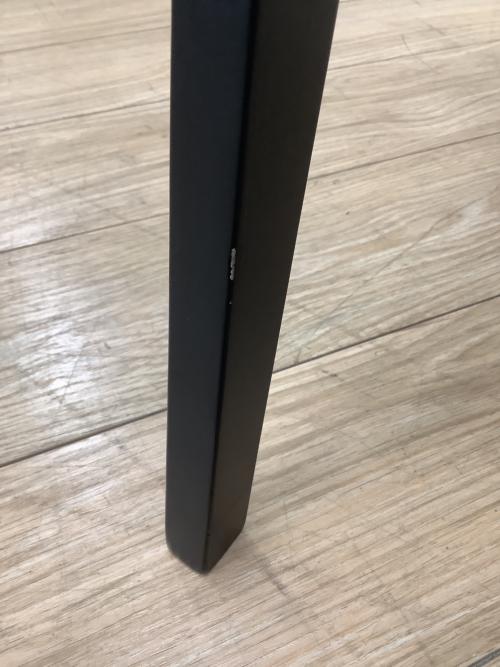 家具の大丸 (カグノダイマル) ダイニングチェアー ダークブラウン×ブラック ラバーウッド無垢×合皮 Napoli