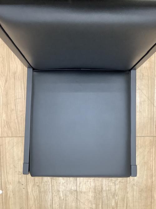 家具の大丸 (カグノダイマル) ダイニングチェアー ダークブラウン×ブラック ラバーウッド無垢×合皮 Napoli