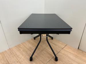 Lehtes(レフテス)　リフティングテーブル ブラック レフテス昇降エクステンションテーブル