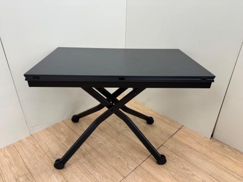 Lehtes(レフテス)　リフティングテーブル ブラック レフテス昇降エクステンションテーブル