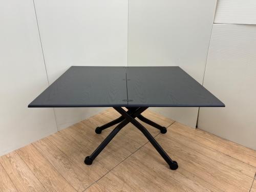 Lehtes(レフテス)　リフティングテーブル ブラック レフテス昇降エクステンションテーブル