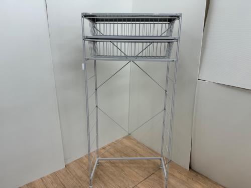 無印良品 (ムジルシリョウヒン) スチールユニットシェルフ グレー ドロワー×2