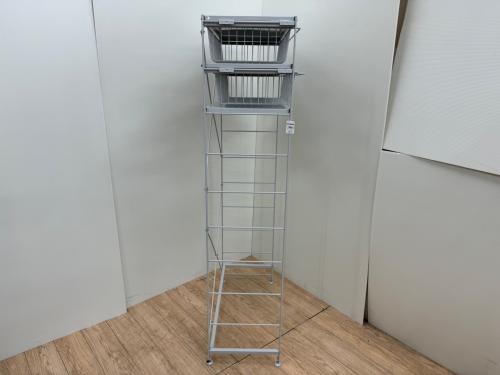 無印良品 (ムジルシリョウヒン) スチールユニットシェルフ グレー ドロワー×2