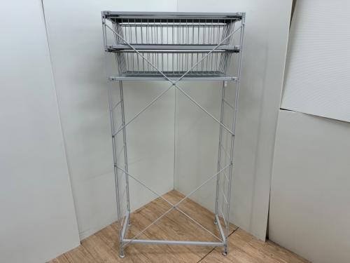 無印良品 (ムジルシリョウヒン) スチールユニットシェルフ グレー ドロワー×2