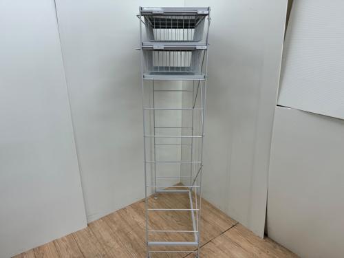 無印良品 (ムジルシリョウヒン) スチールユニットシェルフ グレー ドロワー×2