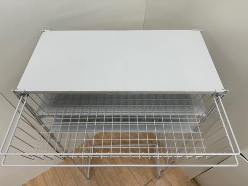 無印良品 (ムジルシリョウヒン) スチールユニットシェルフ グレー ドロワー×2