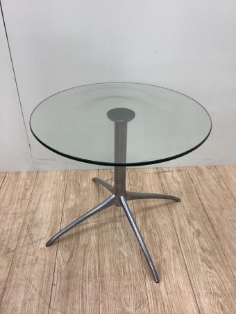 Ekornes (エコーネス) ストレスレス アーバン テーブル シルバー Ｓサイズ ガラス製 55㎝幅