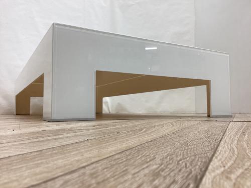 GLAS ITALIA (グラスイタリア) ローテ-ブル ホワイト ACTUS取扱い ガラス製 ATLANTIS