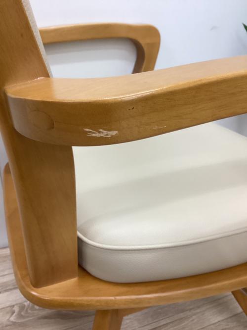 スマイルケア ピタットチェア ナチュラル×ホワイト