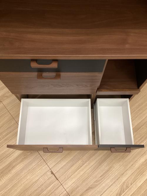 東馬 (トウマ) レンジボード ブラウン×ブラック 3枚扉