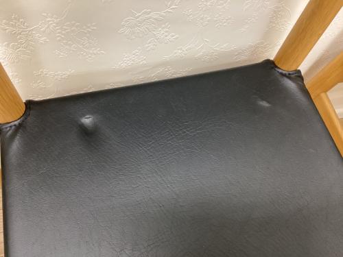 NOW HERE LIKE HOME ダイニング5点セット ブラウン オーク材×ウォールナット リス 幅135㎝