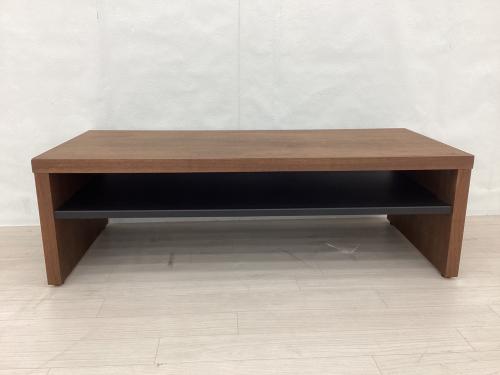 MKマエダ (エムケーマエダ) ローテーブル ブラウン×ブラック　ACR-1101