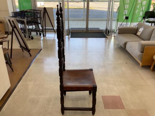 チェア ダークブラウン×ブラウン アンティーク調 1人掛け