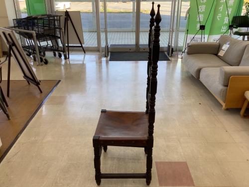 チェア ダークブラウン×ブラウン アンティーク調 1人掛け