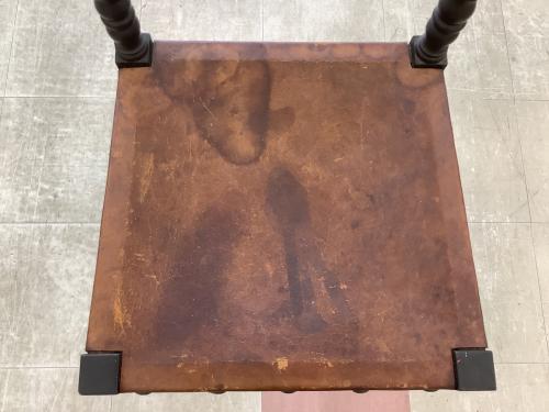 チェア ダークブラウン×ブラウン アンティーク調 1人掛け