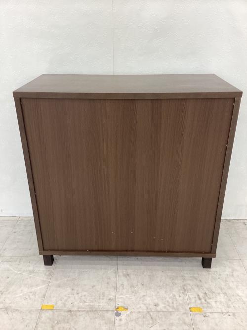 無印良品 (ムジルシリョウヒン) キャビネット ブラウン 2枚扉