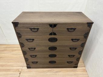 dinos (ディノス) タンス 5段 総桐民芸箪笥５段 幅１００