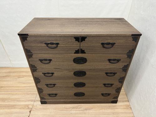 dinos (ディノス) タンス 5段 総桐民芸箪笥５段 幅１００