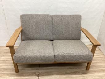 UNICO (ウニコ) カバーリングソファ 2シーター ナチュラル×ベージュ VISKA(ヴィスカ)