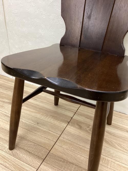 karimoku (カリモク) アームレスチェアー ダークブラウン アンティーク調 1人掛け RUSTIC(ルスティック)