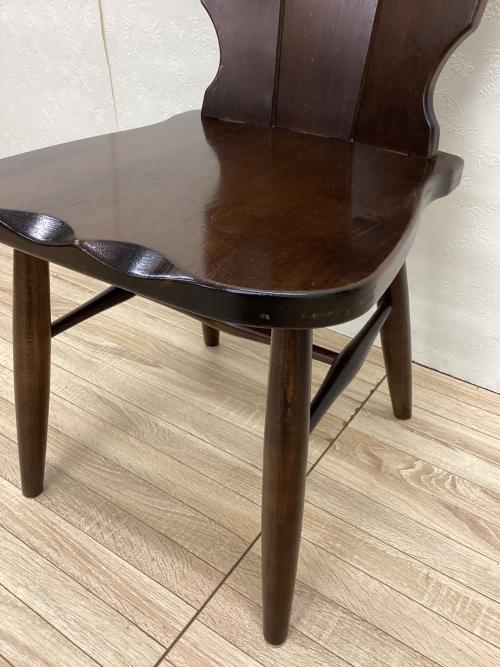 karimoku (カリモク) アームレスチェアー ダークブラウン アンティーク調 1人掛け RUSTIC(ルスティック)