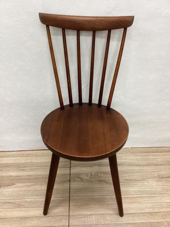 秋田木工 (アキタモッコウ) ダイニングチェアー ブラウン 木製 ハンナチェア