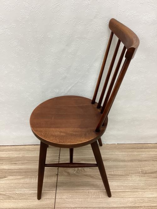 秋田木工 (アキタモッコウ) ダイニングチェアー ブラウン 木製 ハンナチェア
