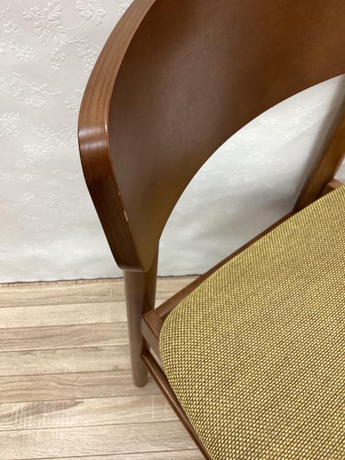 カリモク60+ (カリモクロクマル) ダイニングチェアー ブラウン×イエロー C36205