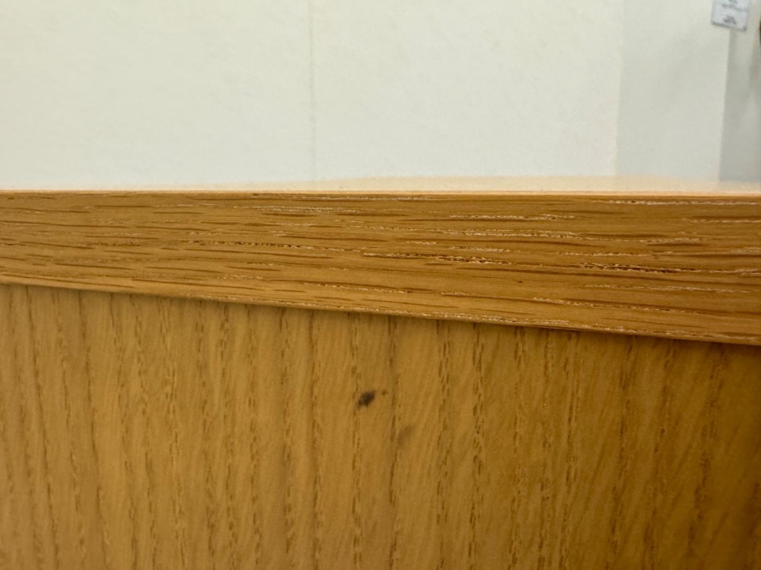 無印良品 (ムジルシリョウヒン) キャビネット ナチュラル 2枚扉 オーク