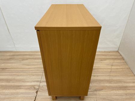 無印良品 (ムジルシリョウヒン) キャビネット ナチュラル 2枚扉