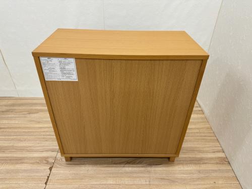 無印良品 (ムジルシリョウヒン) キャビネット ナチュラル 2枚扉 オーク