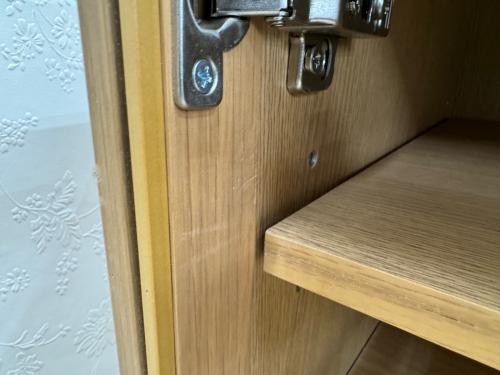 無印良品 (ムジルシリョウヒン) キャビネット ナチュラル 2枚扉 オーク材