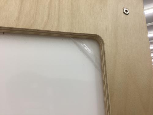 WoodDesigns パーテーション ナチュラル×ホワイト WD991791 木製 幅120㎝