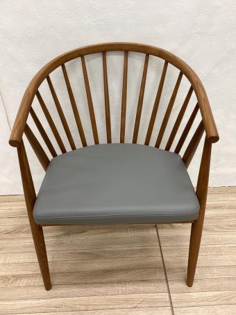 サンウッディ ダイニングチェアー ブラウン×グレー ベア