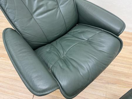 Ekornes (エコーネス) ストレスレスチェア グリーン オットマン付